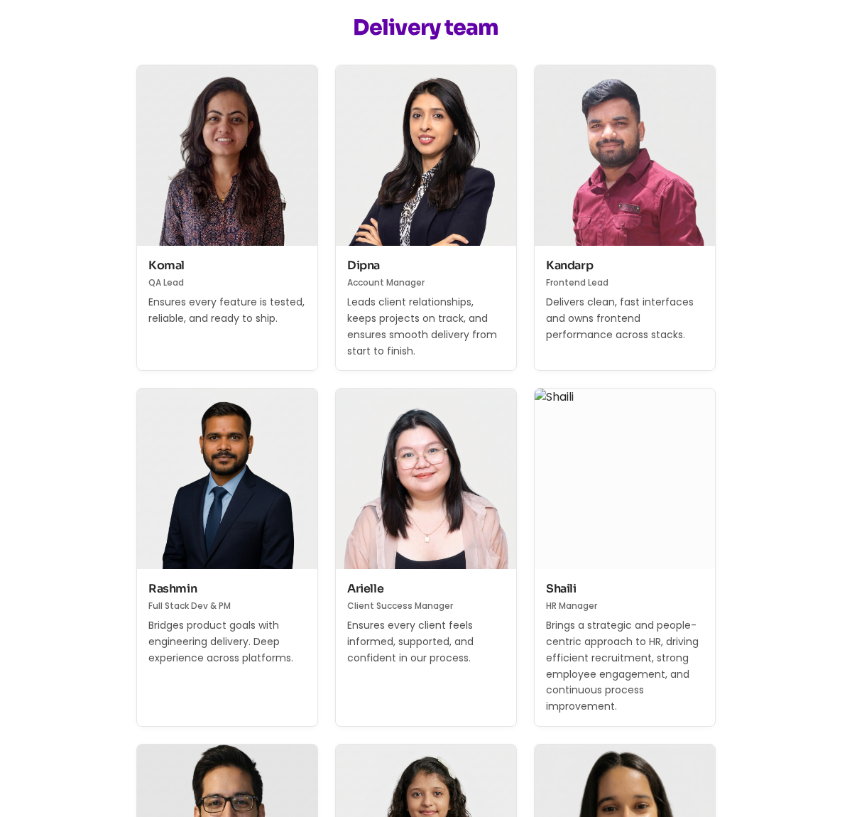The wider Codefully team